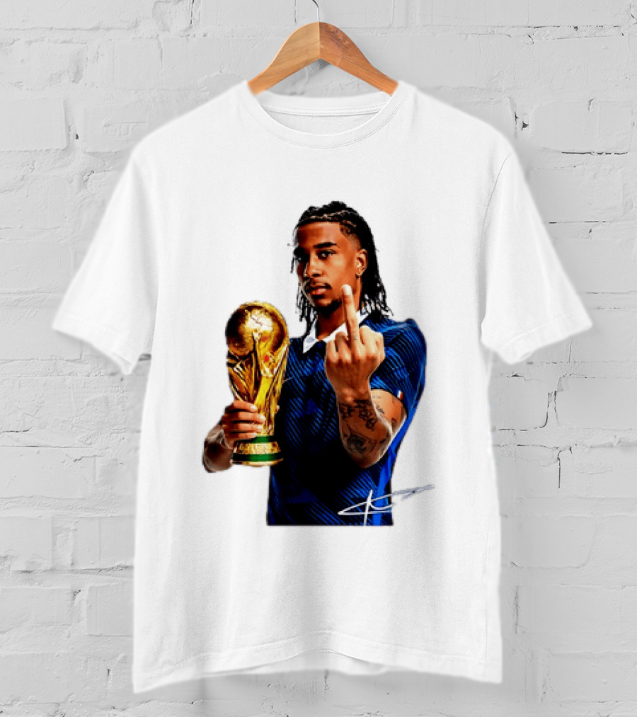 Michael Olise France National Team Middle Finger Trophy Celebration T-Shirt