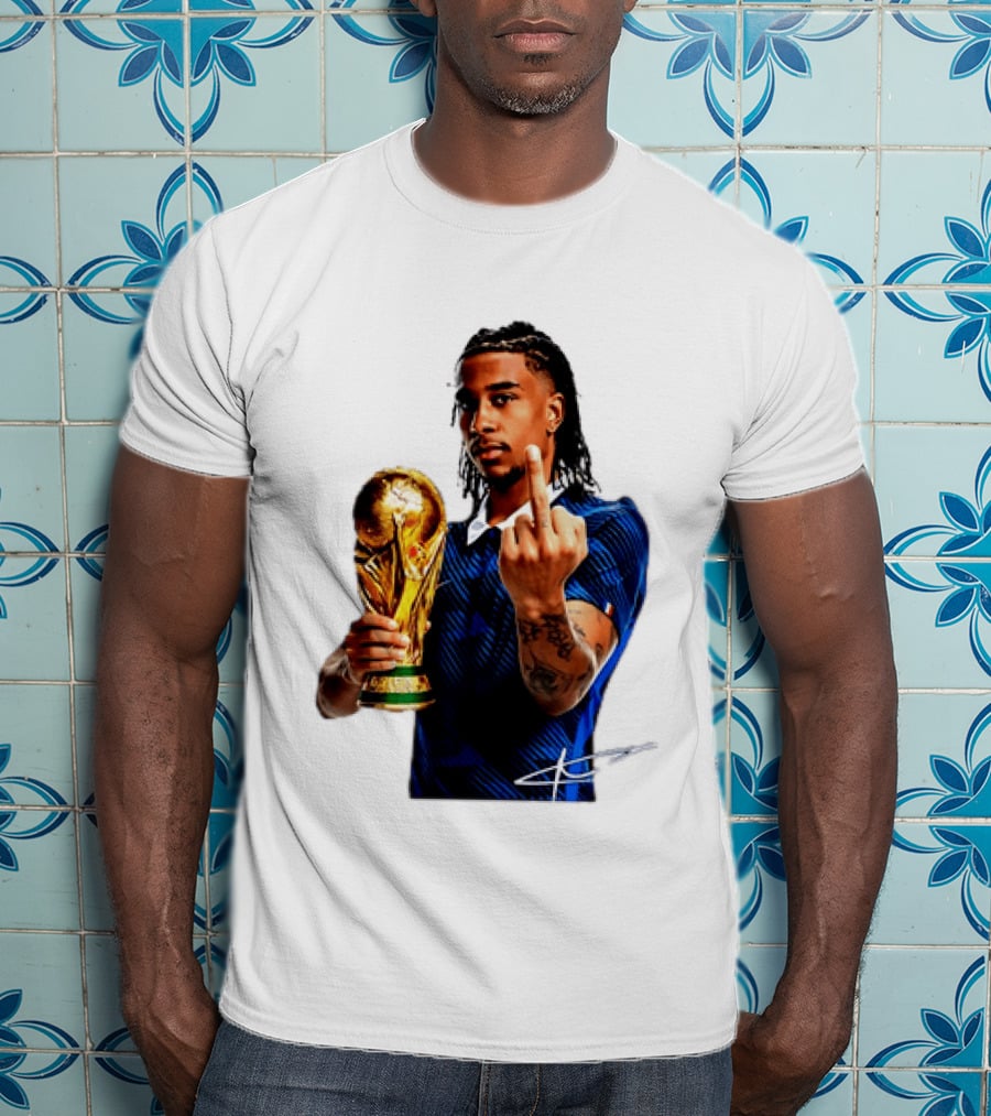 Michael Olise France National Team Middle Finger Trophy Celebration T-Shirt
