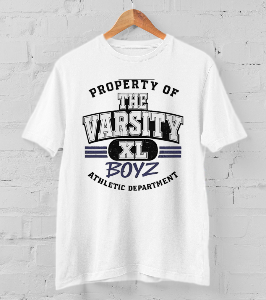 Property Of Varsity XL Boyz Athletic Department T-Shirt