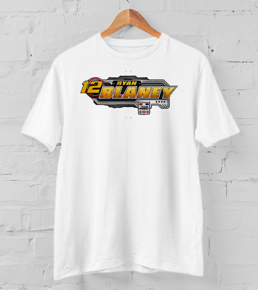 Ryan Blaney Team Penske 12 NASCAR Cup Series Racing Fan Gear T-Shirt