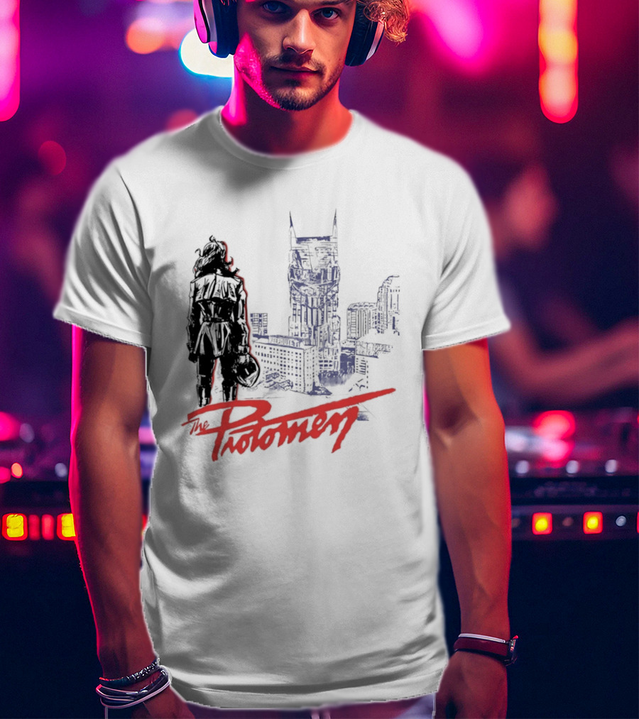 The Protomen Nashville Skyline Synthwave Rock Opera T-Shirt