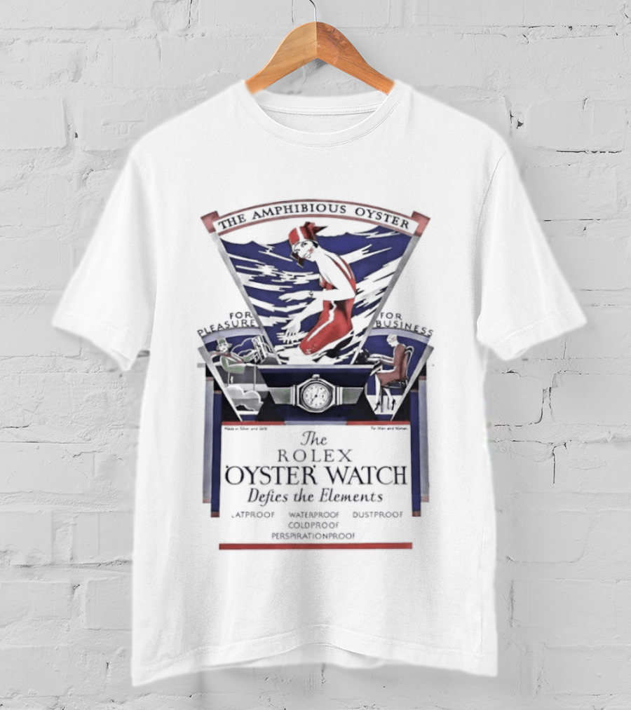 The Rolex Oyster Defies The Elements Mercedes Gleitze Endurance Record T-Shirt