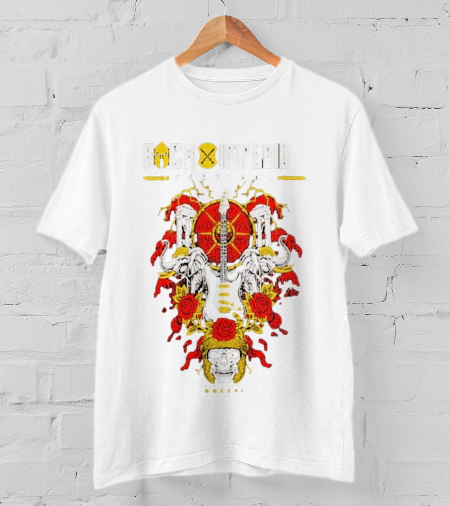Rock Imperium Festival 2026 Skull Roses Elephants Guitar T-Shirt