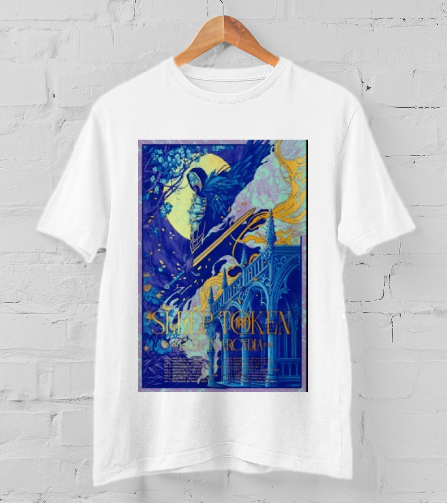 Sleep Token Even In Arcadia Angelic Moonlit Gothic Architecture T-Shirt