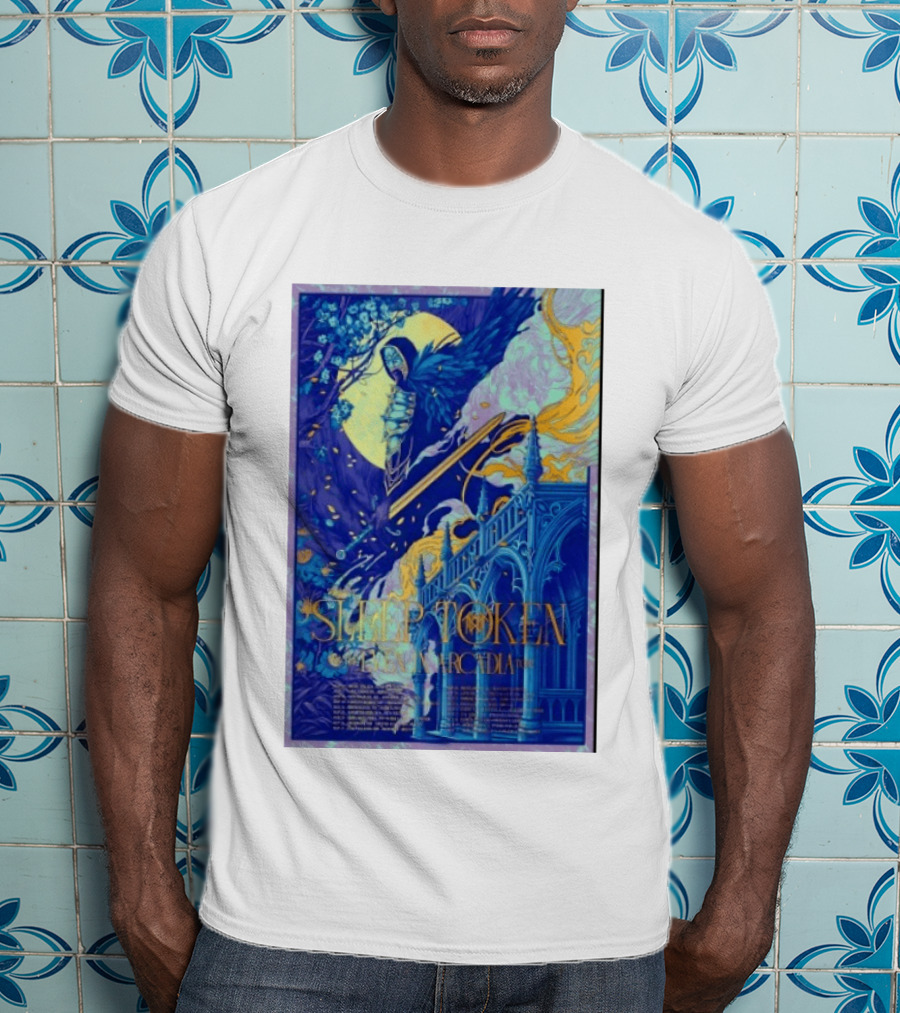 Sleep Token Even In Arcadia Angelic Moonlit Gothic Architecture T-Shirt