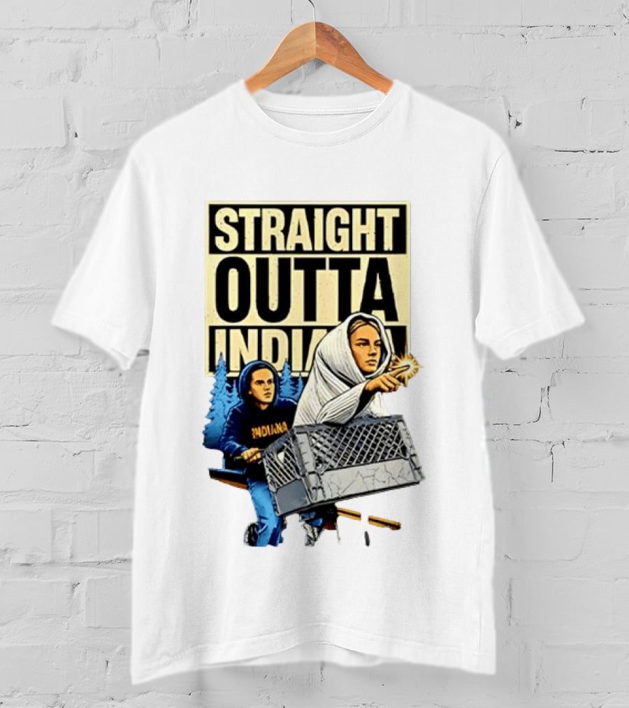 WNBA Meme Sophie Cunningham Caitlin Clark Straight Outta Indiana T-Shirt