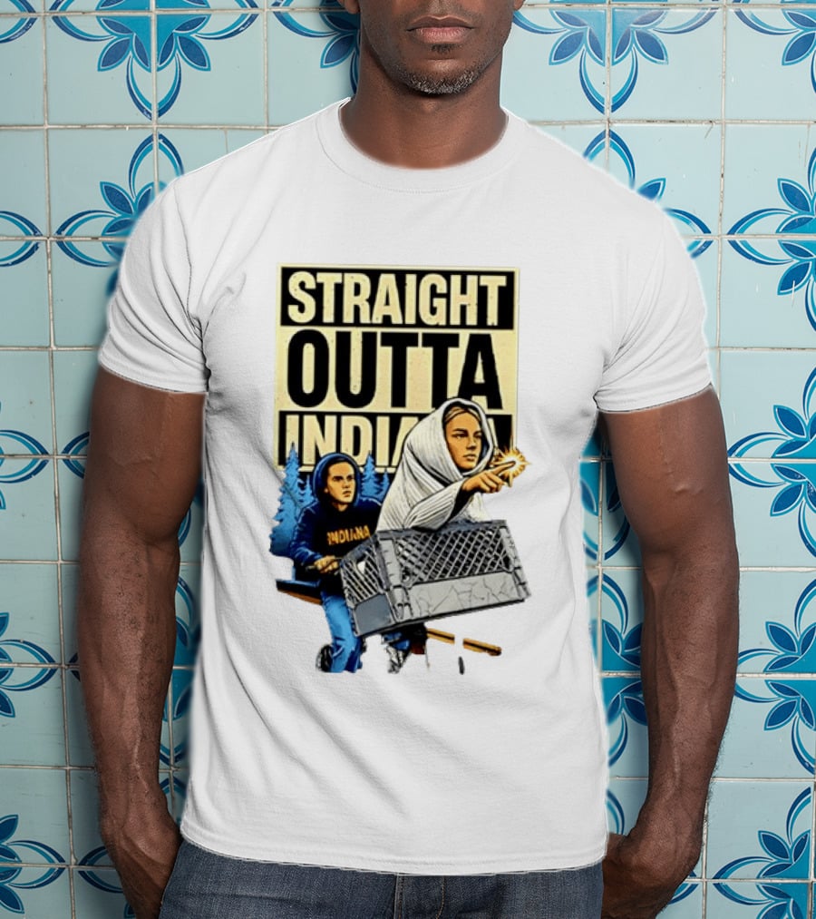 WNBA Meme Sophie Cunningham Caitlin Clark Straight Outta Indiana T-Shirt