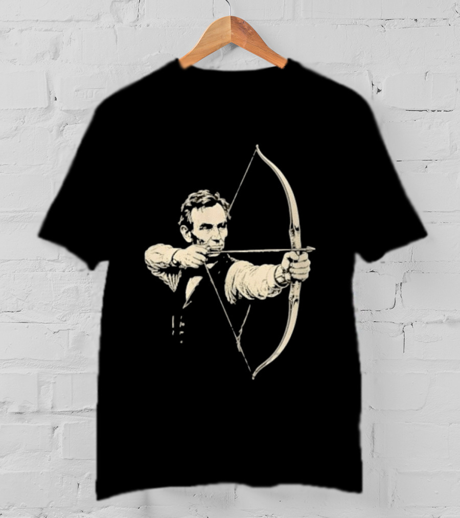 Abraham Lincoln Archery Archer United States 16th President POTUS American T-Shirt