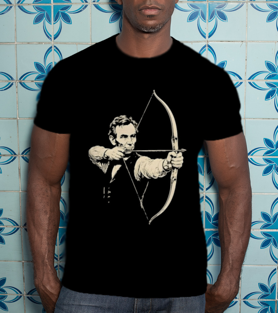 Abraham Lincoln Archery Archer United States 16th President POTUS American T-Shirt