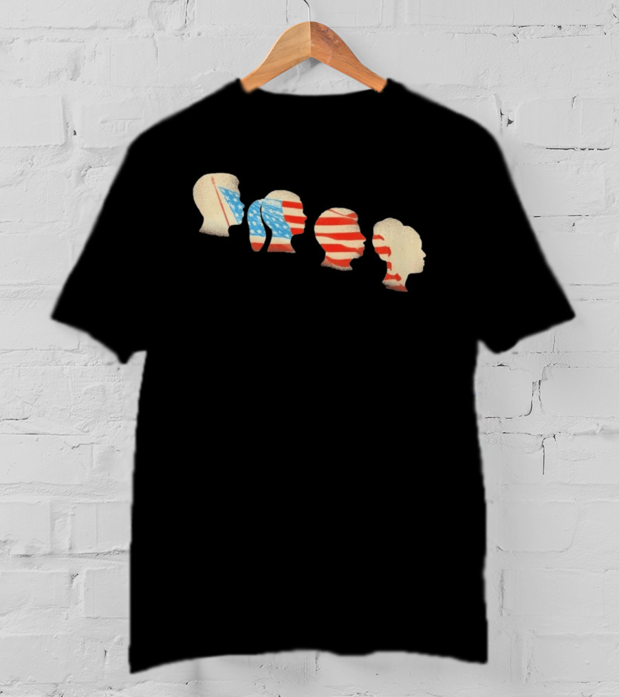 American Flag New York Public Library Joan Wong Marshall Project T-Shirt