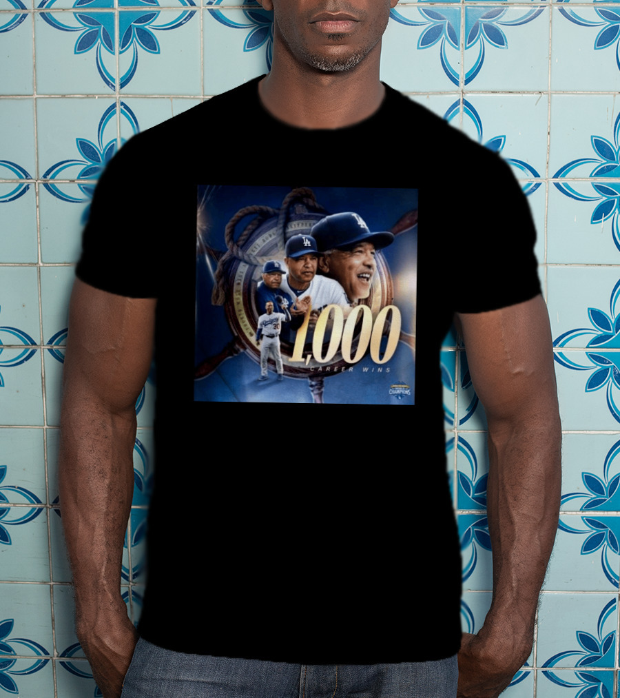 Los Angeles Dodgers Manager Doc Achieves 1000 Career Wins Milestone In Major League History T-Shirt