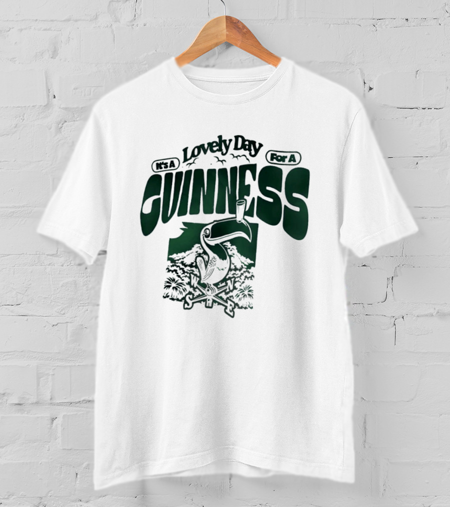 Lovely Day For A Guinness Toucan With Compass Scenery T-Shirt