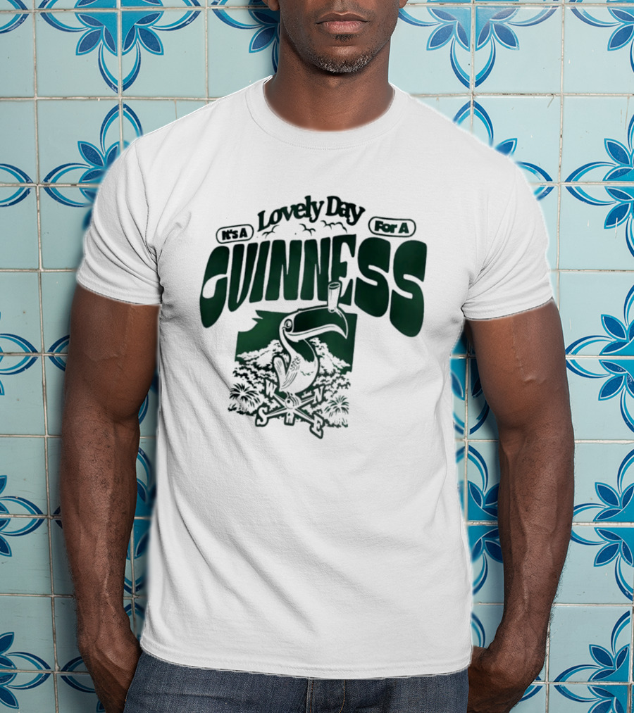 Lovely Day For A Guinness Toucan With Compass Scenery T-Shirt