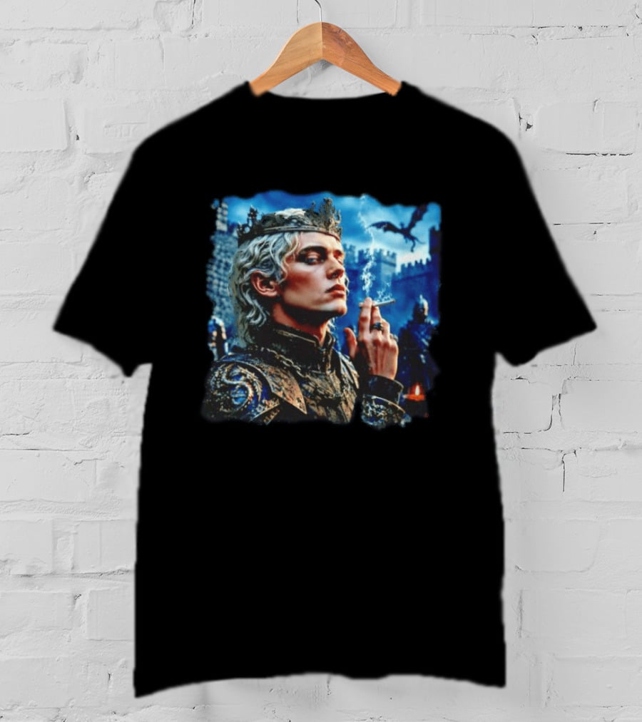 Aemond Targaryen House Of The Dragon Smoking Cigarette Castle Dragon King T-Shirt