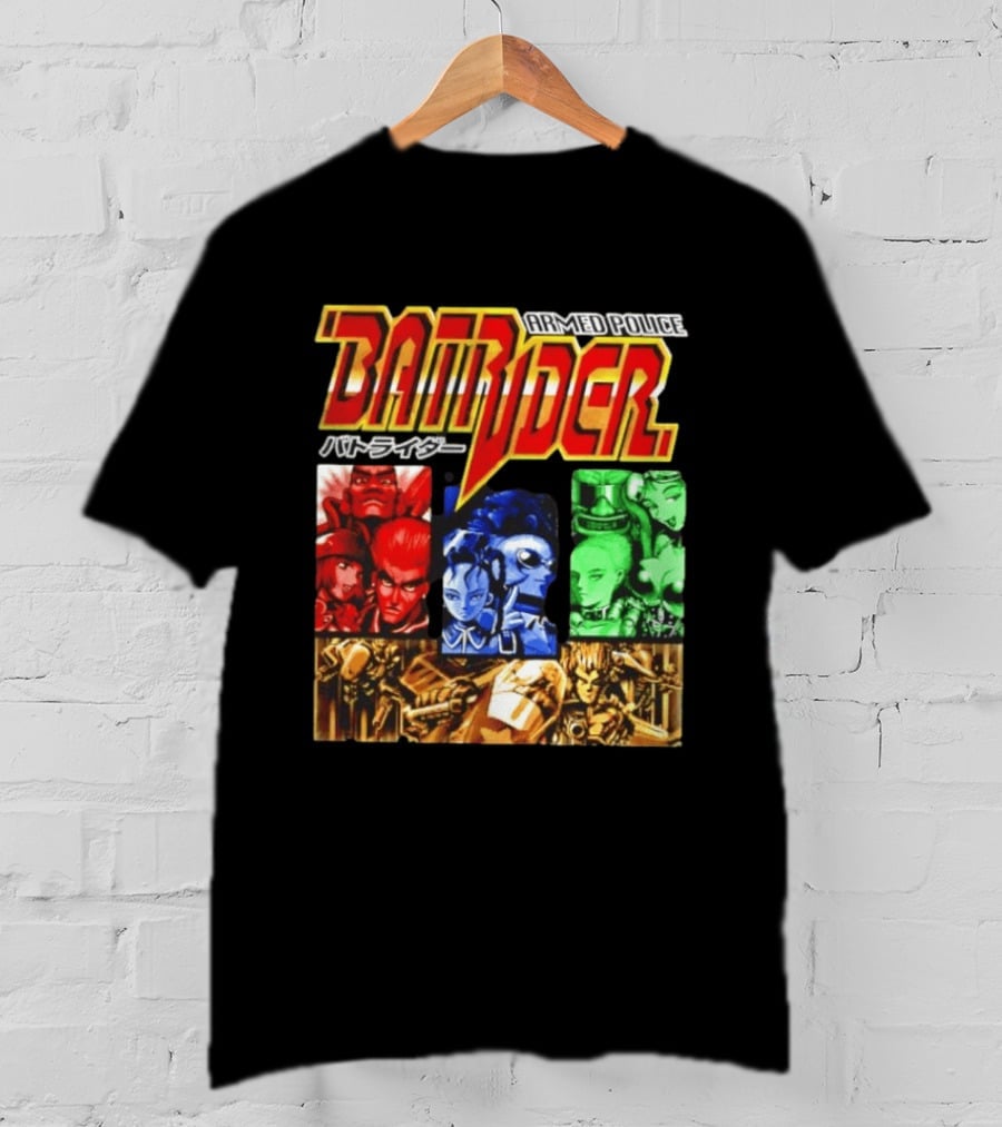 Armed Police Batrider Arcade Game Characters Raizing Shoot Em Up T-Shirt