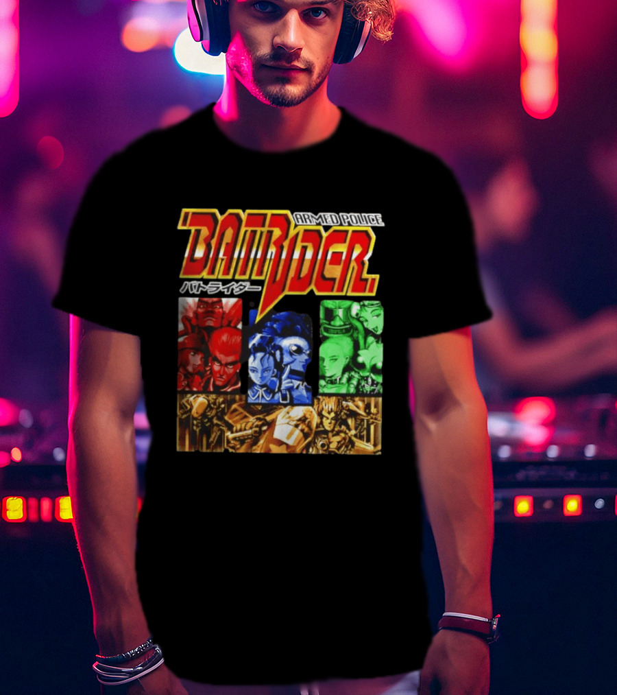 Armed Police Batrider Arcade Game Characters Raizing Shoot Em Up T-Shirt
