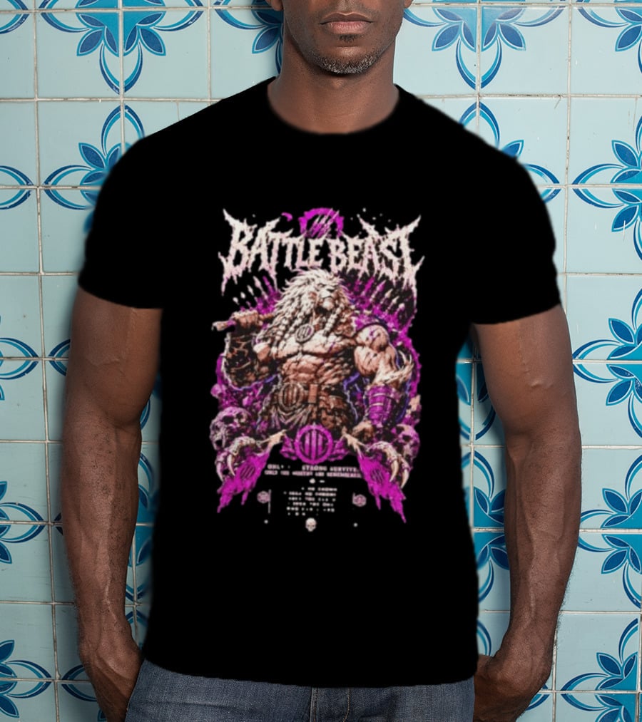Battle Beast Warrior Lion Only The Strong Survive I Seek No Crown Roaring Strength T-Shirt