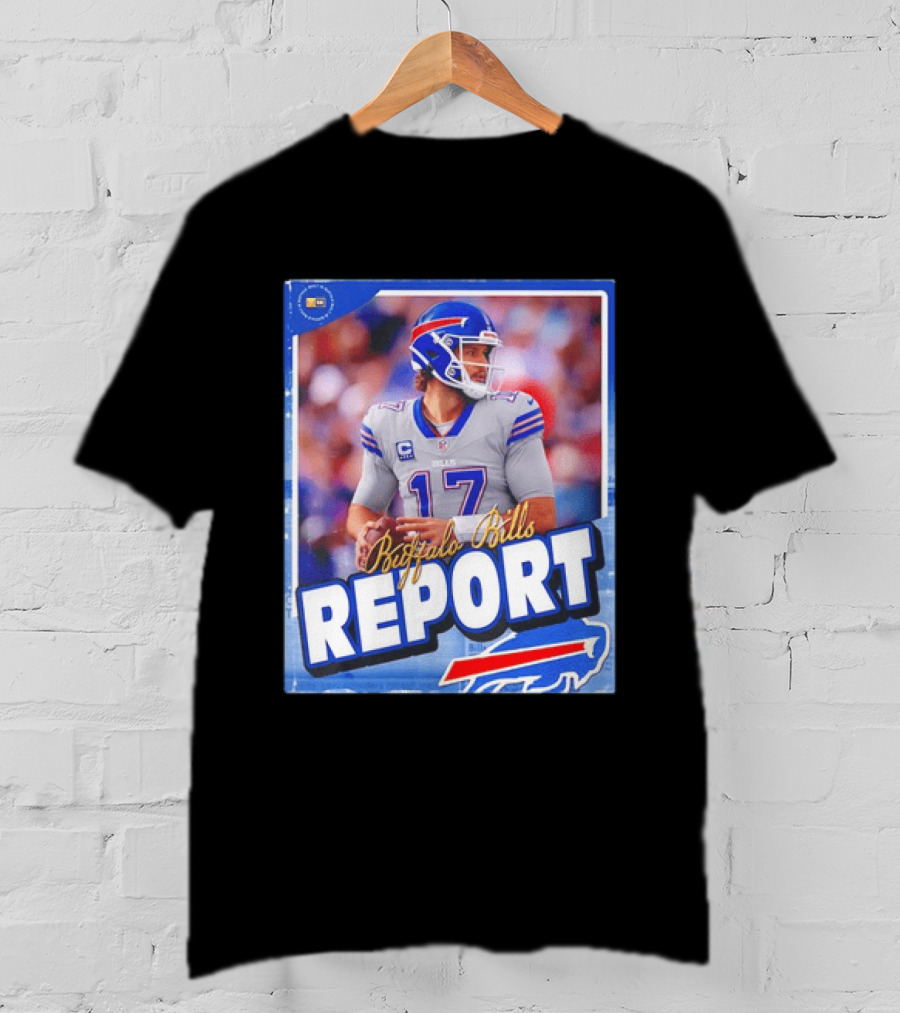 Buffalo Bills Report Josh Allen Number 17 T-Shirt
