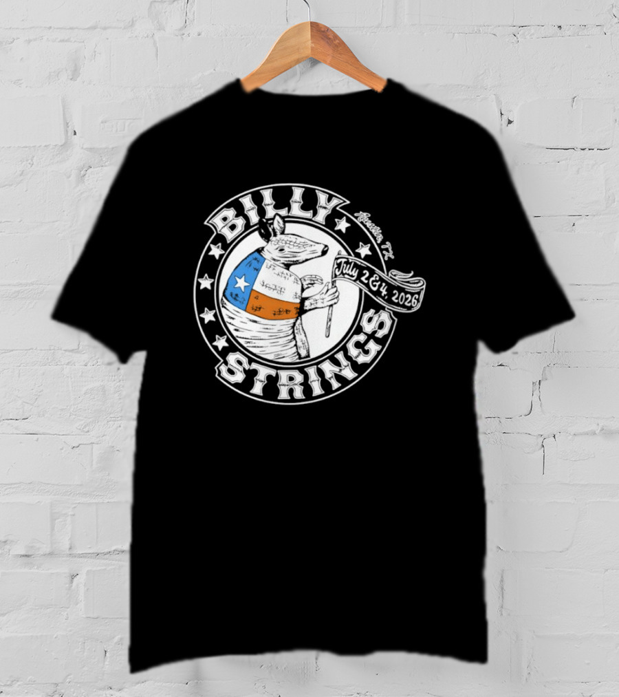 Billy Strings Armadillo Austin Texas July 2 & 3 2026 T-Shirt