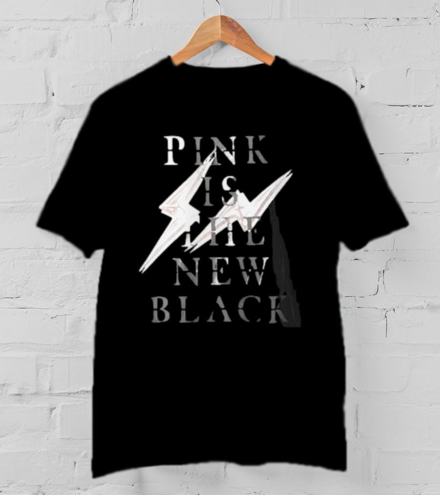 Blackpink Pink Is The New Black Lightning Bolt T-Shirt
