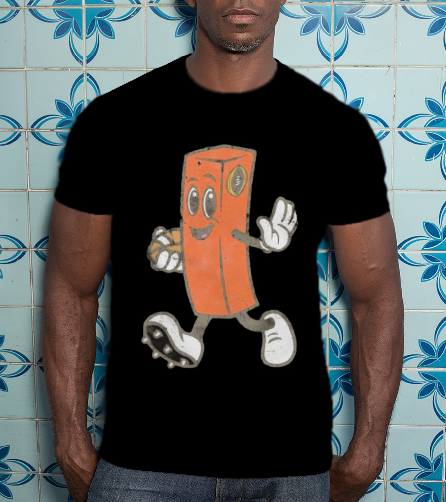 Cleveland Browns Chomps Mascot Football Player T-Shirt
