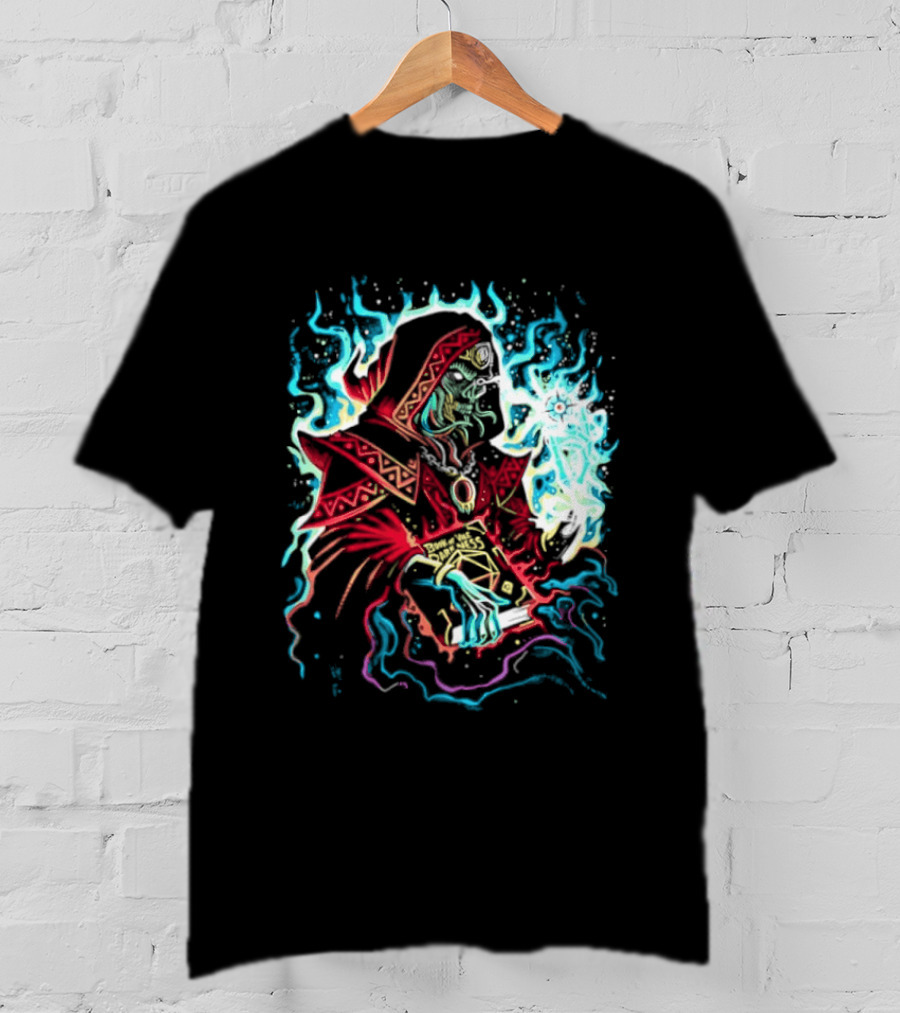Lich Wizard Dungeons And Dragons Book Of Vile Darkness Tabletop Gaming Magic T-Shirt
