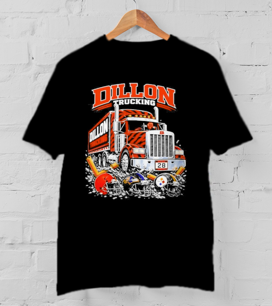 Corey Dillon Cincinnati Bengals Dillon Trucking Football Truck T-Shirt