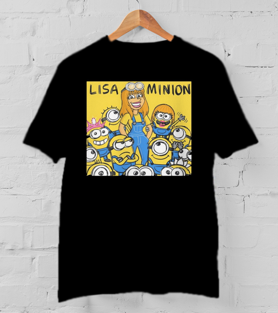 Lisa Minion Characters Cartoon Group Fun Playful Adventure T-Shirt