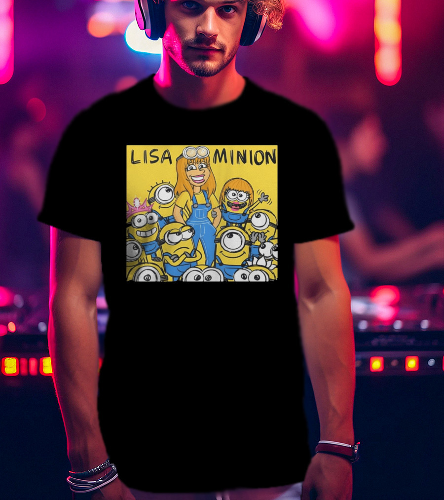Lisa Minion Characters Cartoon Group Fun Playful Adventure T-Shirt