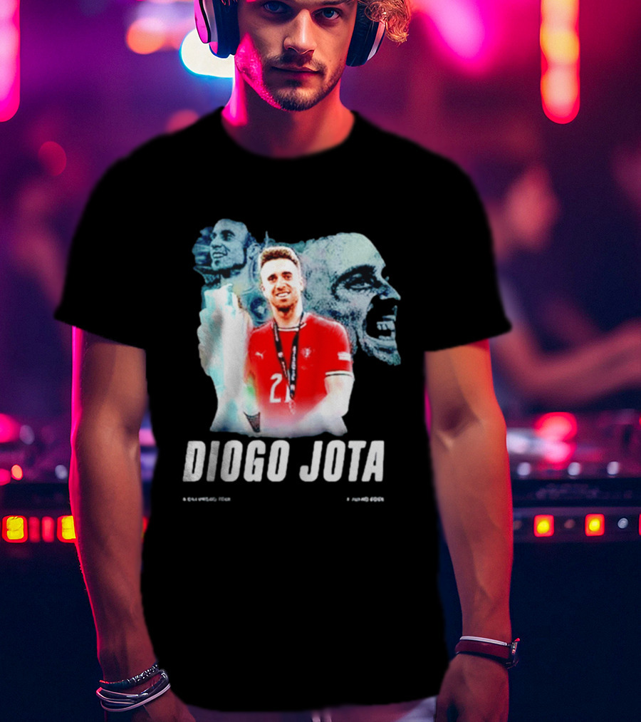 Diogo Jota Portugal No 21 Legends Football Player T-Shirt