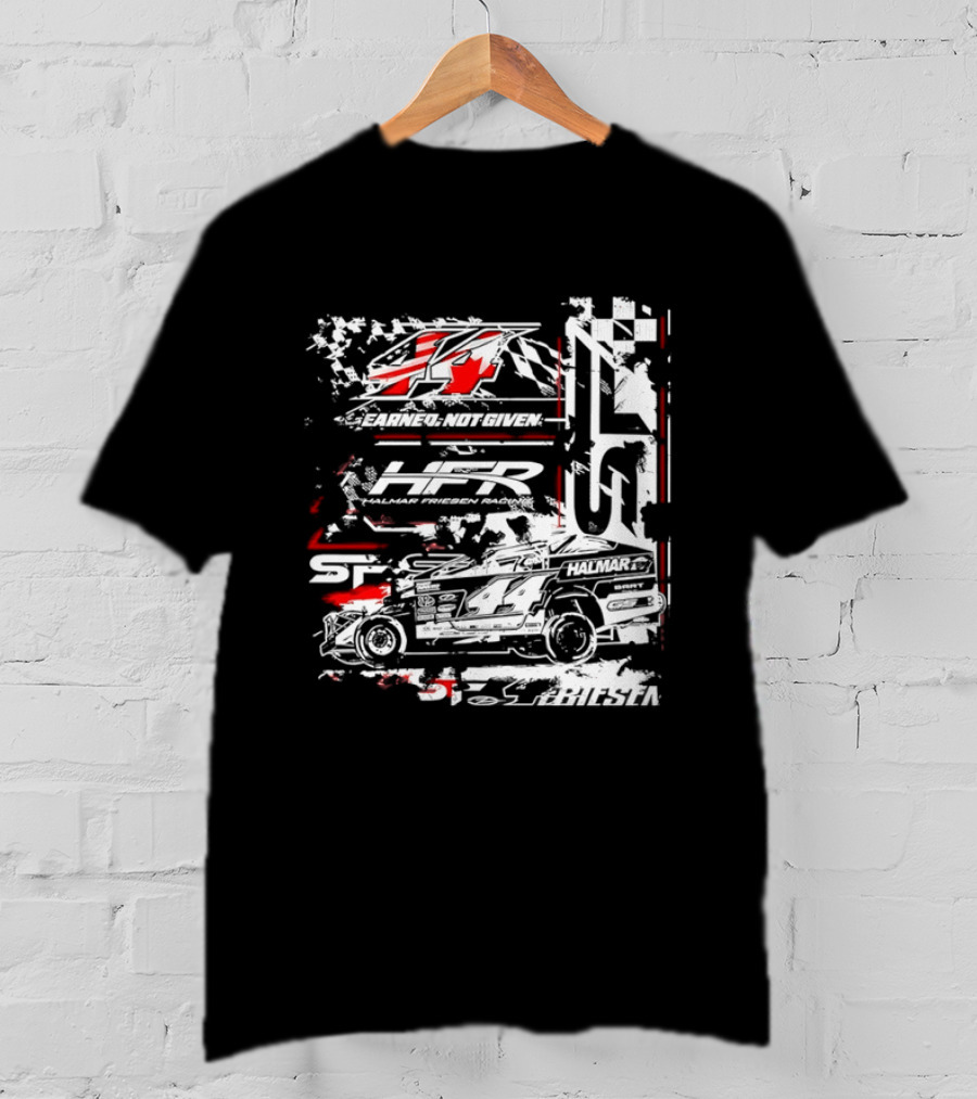 Earned Not Given 44 Halmar Racing American Flag 2026 T-Shirt