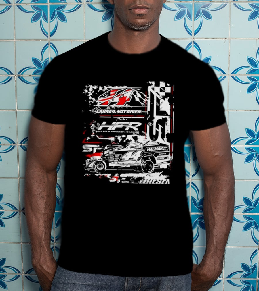 Earned Not Given 44 Halmar Racing American Flag 2026 T-Shirt