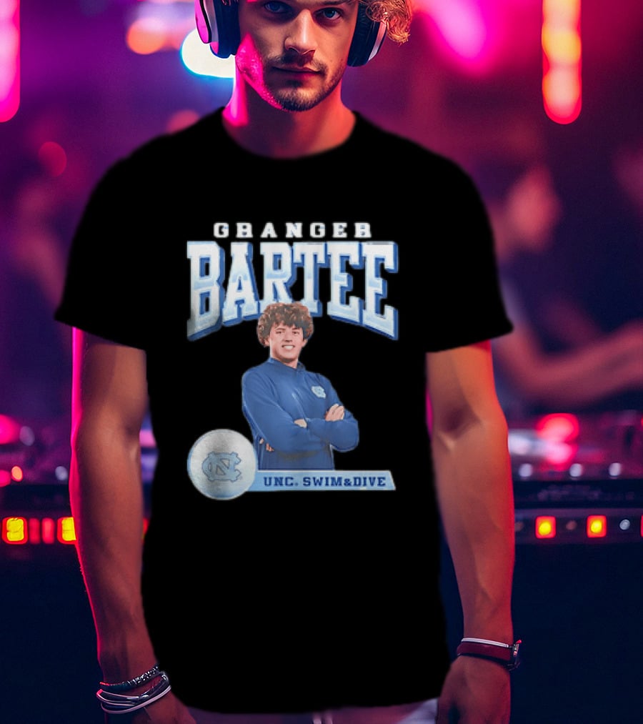 Granger Bartee UNC Swim & Dive North Carolina Tar Heels T-Shirt