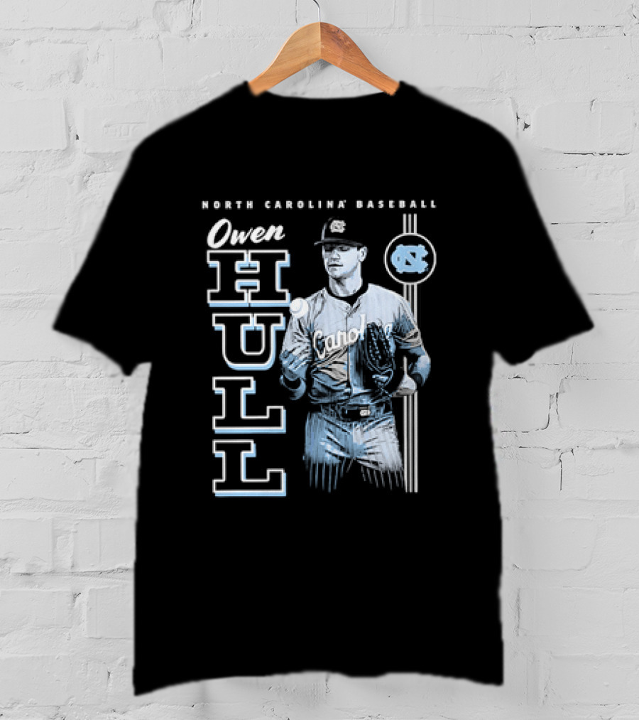 North Carolina Baseball Owen Hull Tar Heels T-Shirt