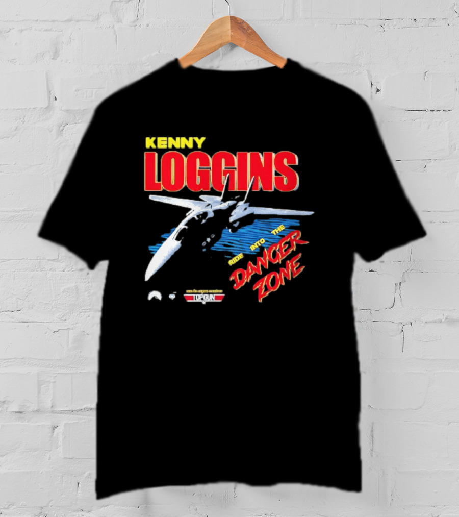 Kenny Loggins Ride Into The Danger Zone Top Gun Original Soundtrack T-Shirt