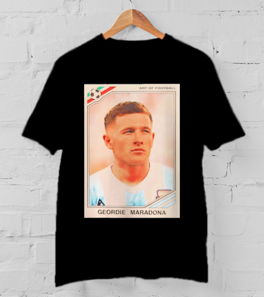Geordie Maradona Art Of Football Argentina National Team T-Shirt