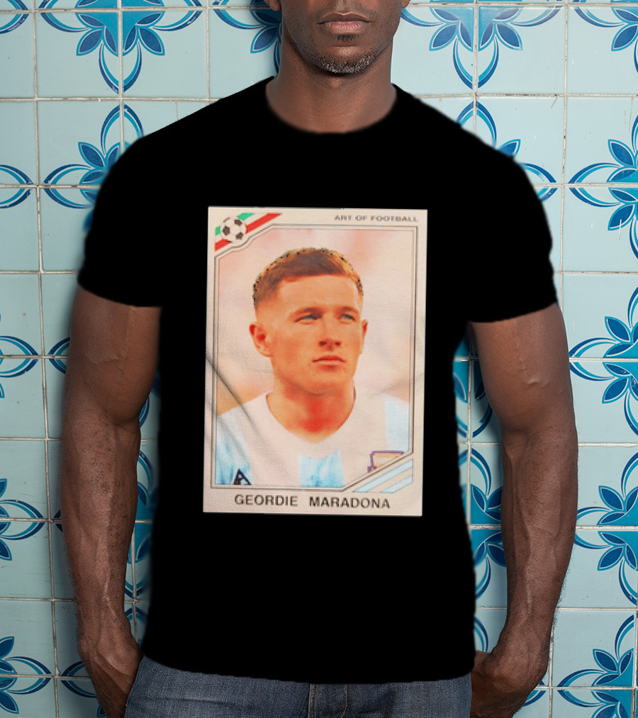 Geordie Maradona Art Of Football Argentina National Team T-Shirt