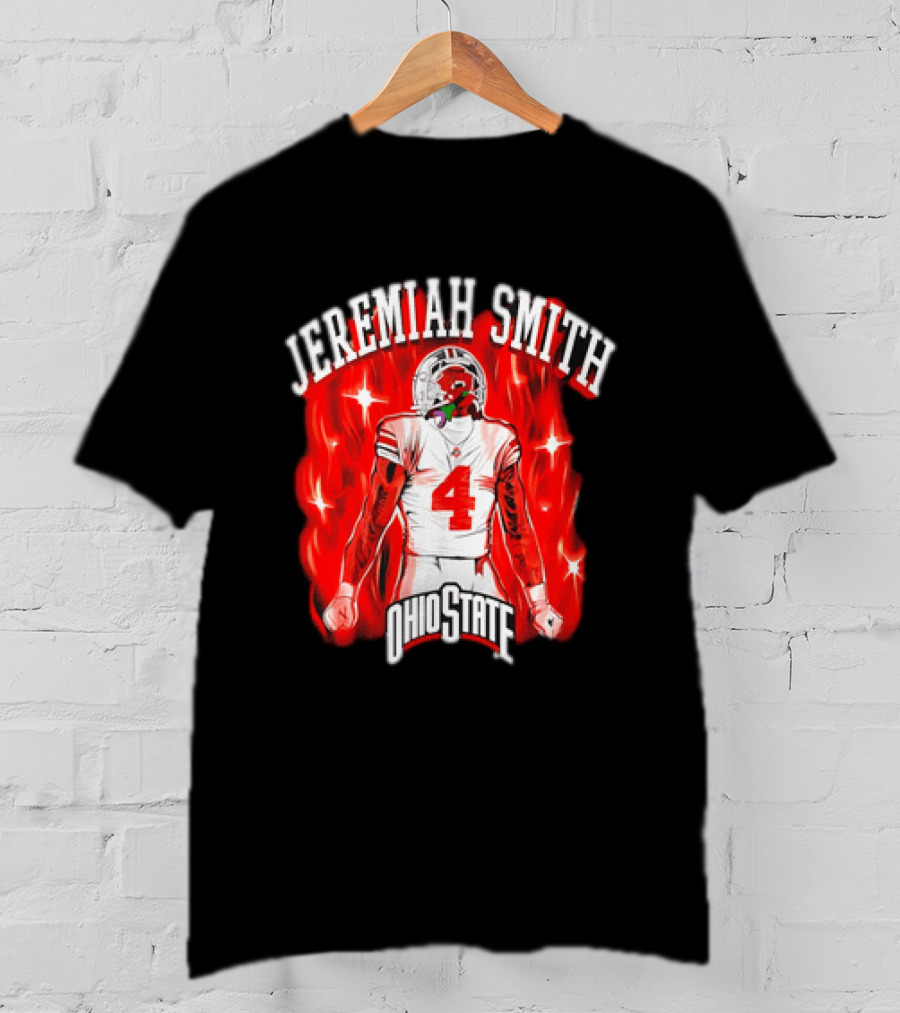 Jeremiah Smith Ohio State Buckeyes Number 4 Football Player T-Shirt