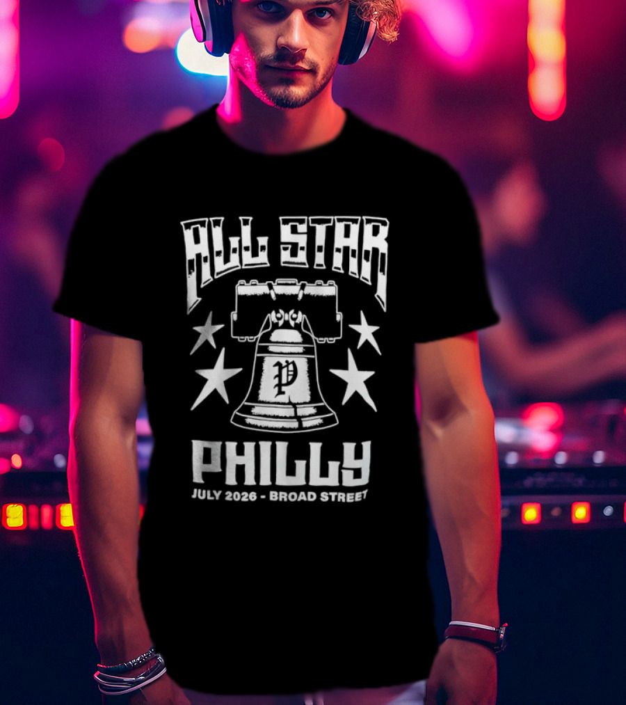 Philadelphia Phillies All Star Philly July 2026 Broad Street Liberty Bell T-Shirt