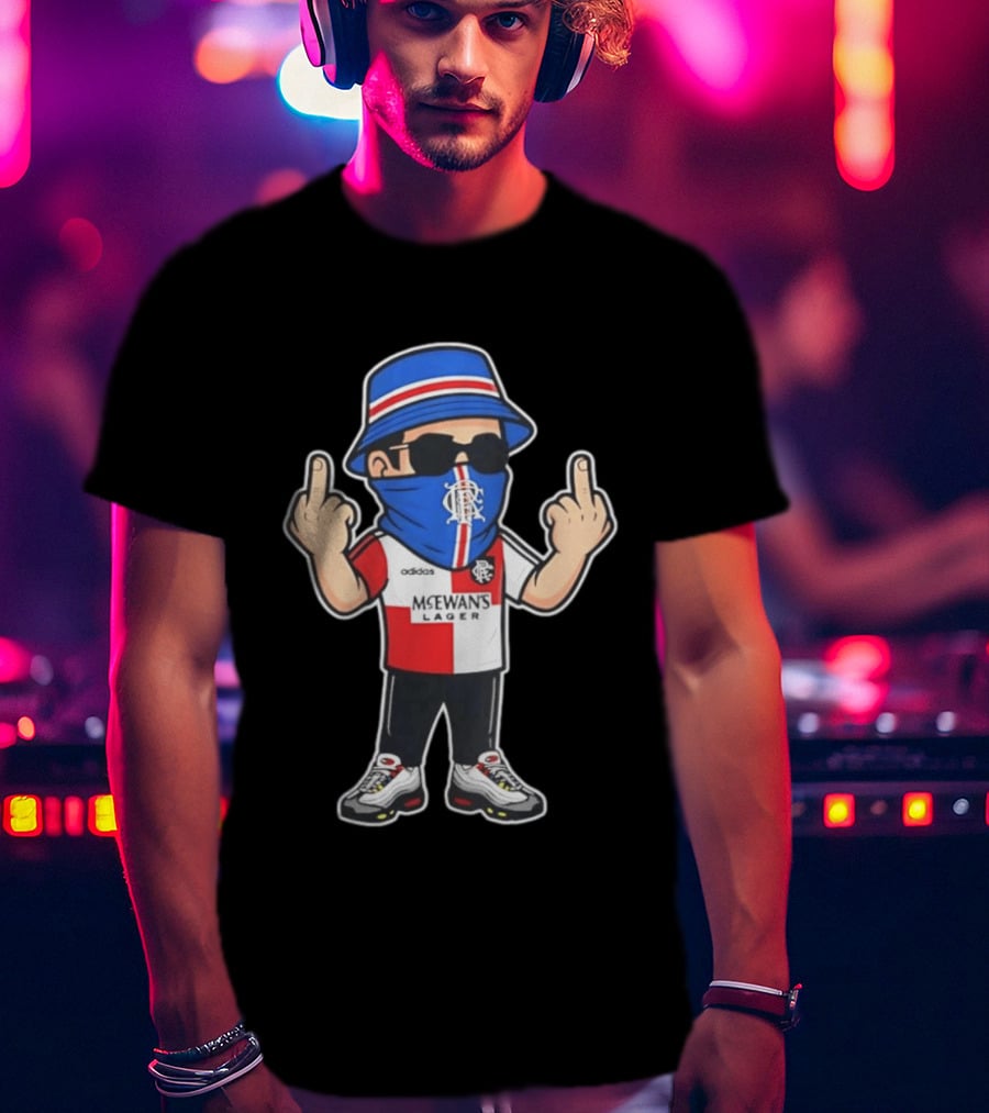 Rangers Streetwear Adidas McEwans Lager Football Ultra Gesture T-Shirt
