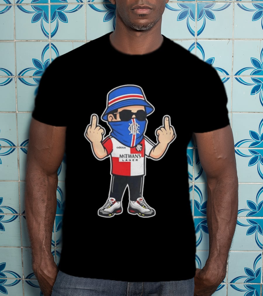 Rangers Streetwear Adidas McEwans Lager Football Ultra Gesture T-Shirt