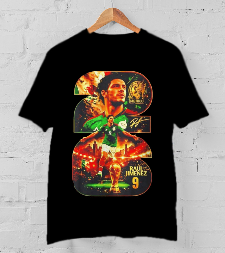 Raul Jimenez 9 Mexico Soccer Legend T-Shirt
