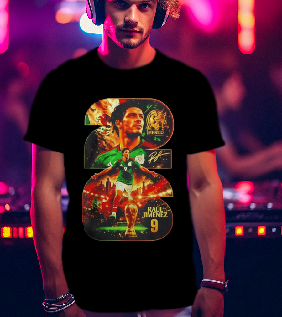 Raul Jimenez 9 Mexico Soccer Legend T-Shirt