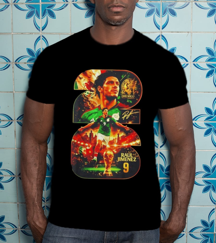 Raul Jimenez 9 Mexico Soccer Legend T-Shirt