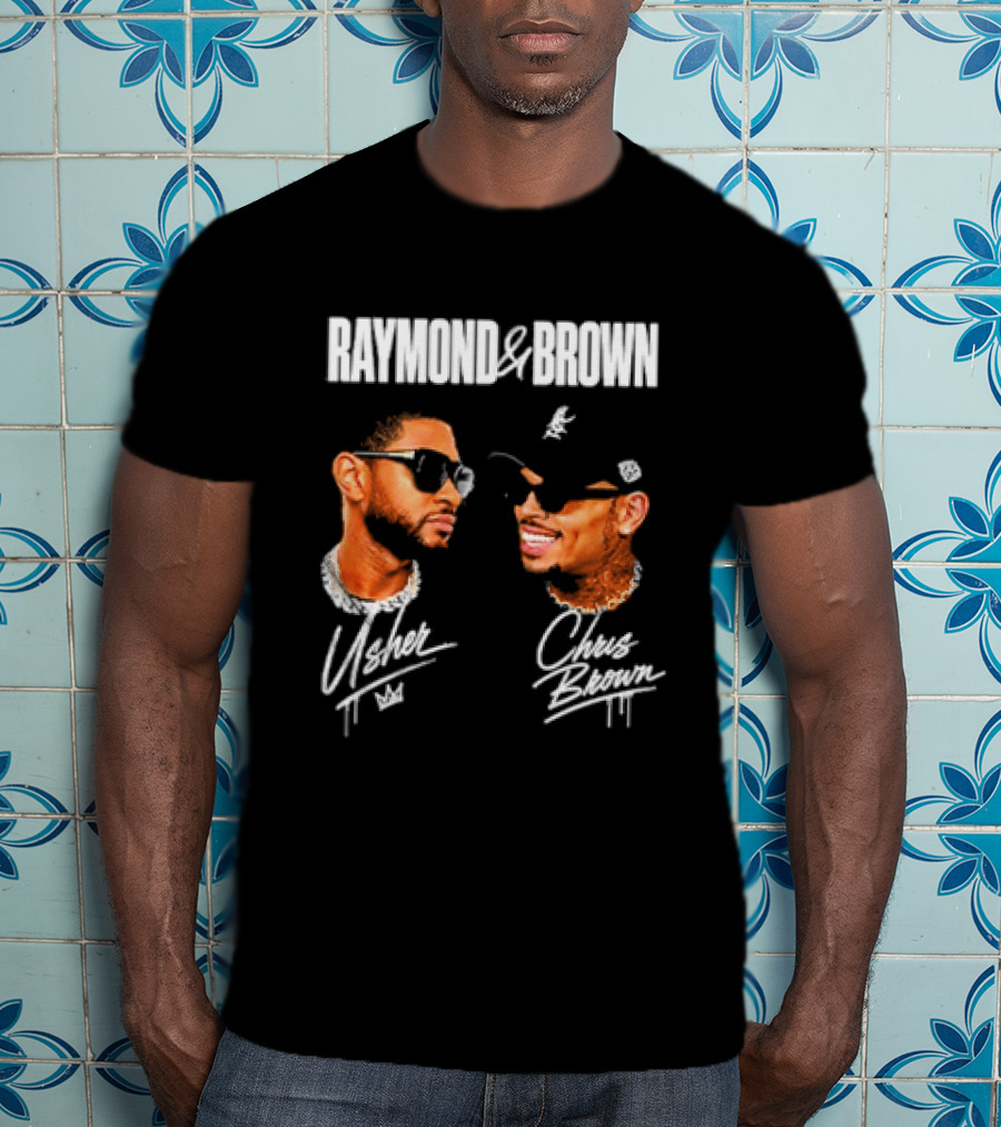 Raymond And Brown Usher Chris Brown Signatures T-Shirt