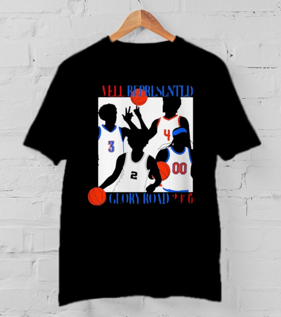Well Represented Glory Road Basketball Team 2026 Number 3 4 2 00 T-Shirt