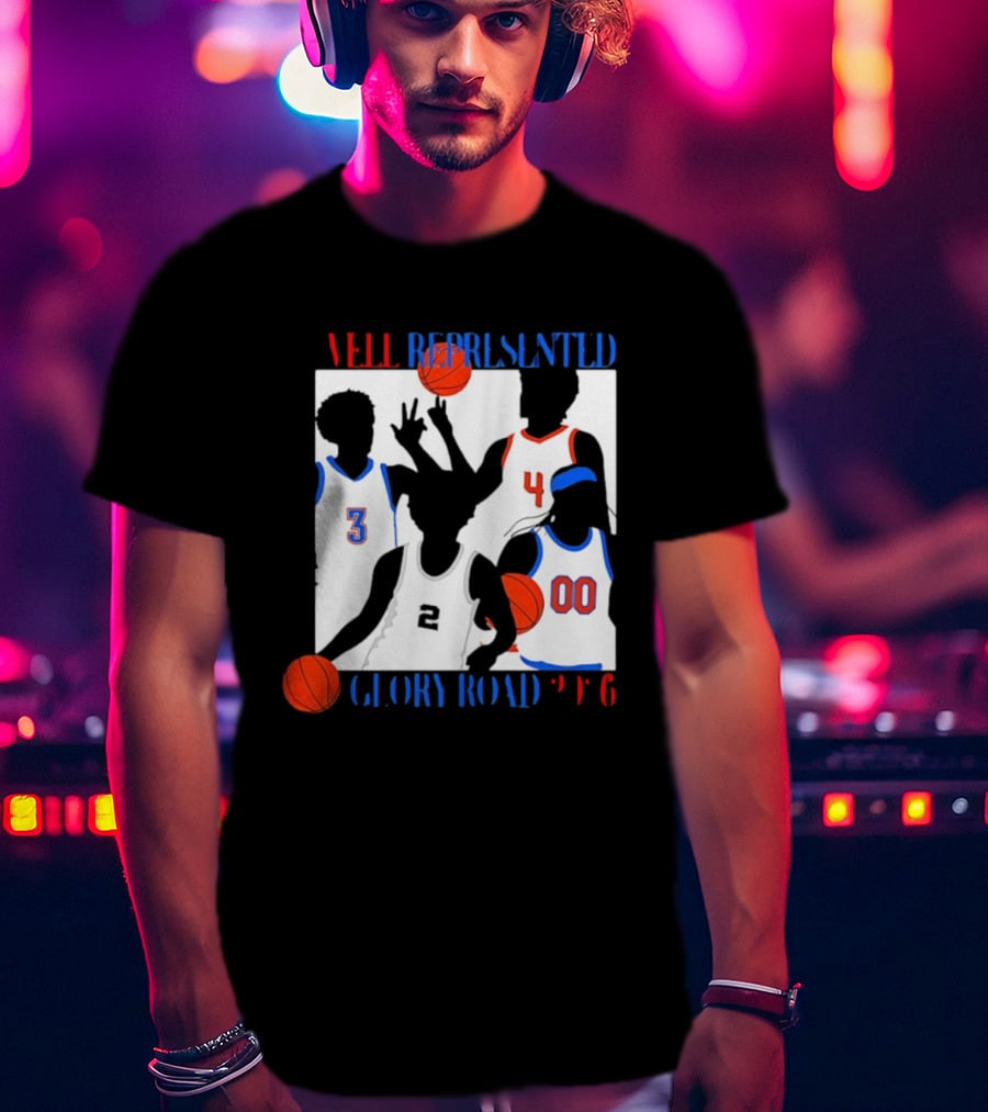 Well Represented Glory Road Basketball Team 2026 Number 3 4 2 00 T-Shirt