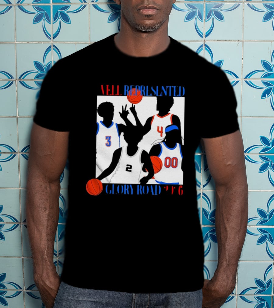 Well Represented Glory Road Basketball Team 2026 Number 3 4 2 00 T-Shirt