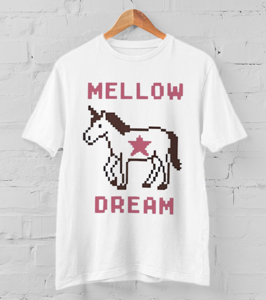 Mellow Dream Pixel Unicorn Star T-Shirt