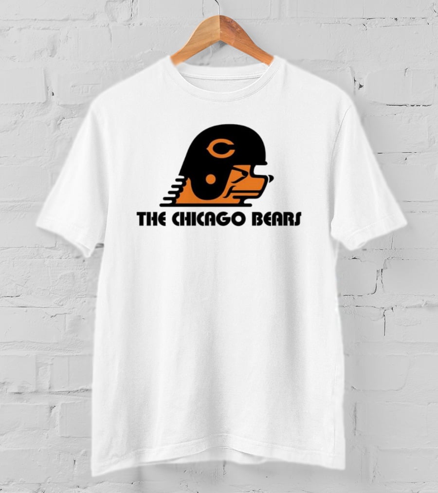 The Chicago Bears Helmet Logo And Balaclava T-Shirt